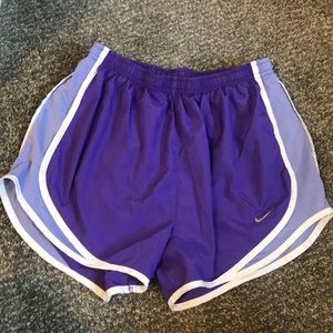 Purple Nike shorts